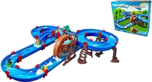 Aquaplay circuit d’eau avec grande roue à eau