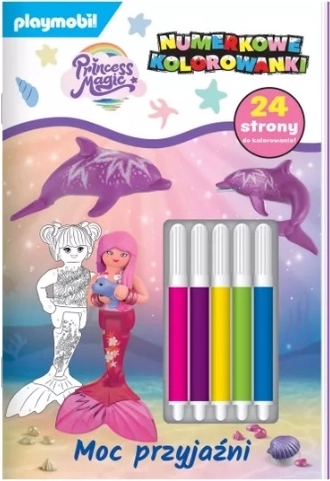 Playmobil Princess Magic coloriage par numéros avec feutres