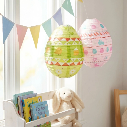 Lampion en papier de Pâques en forme d’œuf, 30 cm