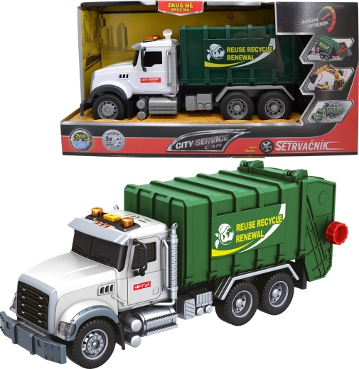 Camion-benne municipal 1:14 avec lumières et sons