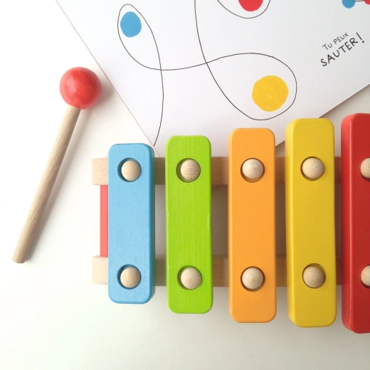 Xylophone en bois à 5 tons