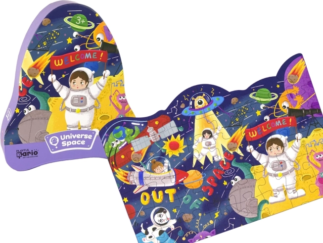 Puzzle Cosmos : OVNI et Planètes 48 pièces