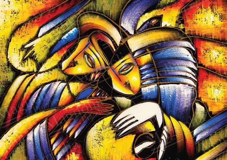 Puzzle visage abstrait 1000 pièces