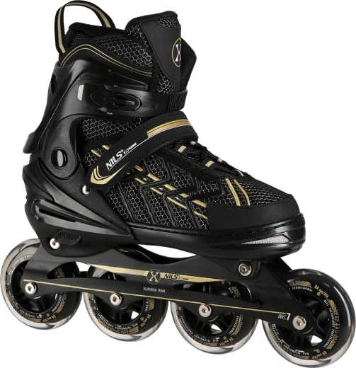 Rollers Nils Extreme noir-doré – L (39-42)
