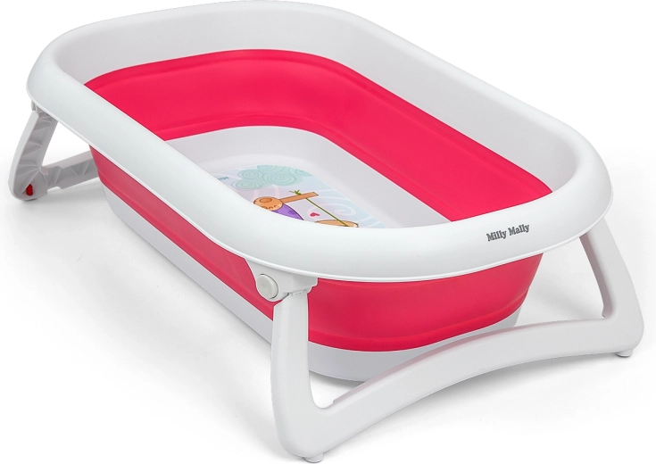 Baignoire pliable pour bébé Milly Mally Aqua rose
