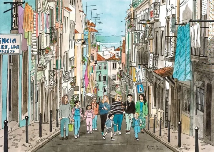 Puzzle promenade à Lisbonne 1000 pièces