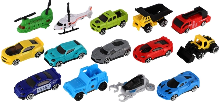 14 véhicules variés pour un jeu sans fin