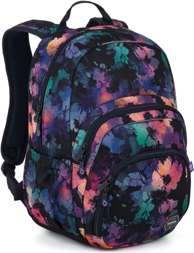 Sac à dos étudiant Topgal – flore abstraite