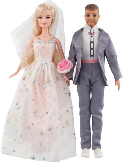 Mariée et marié en tenue de fête