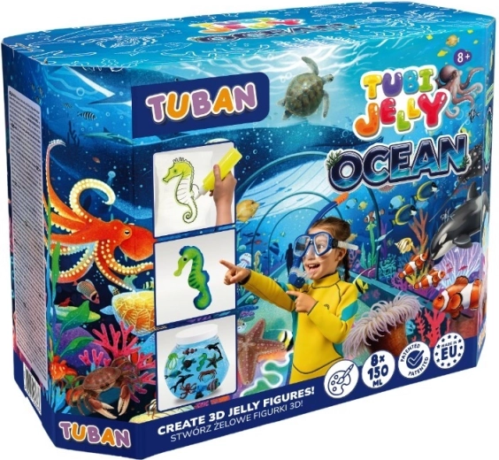 Tubi Jelly Ocean ensemble avec grand aquarium (8 couleurs)