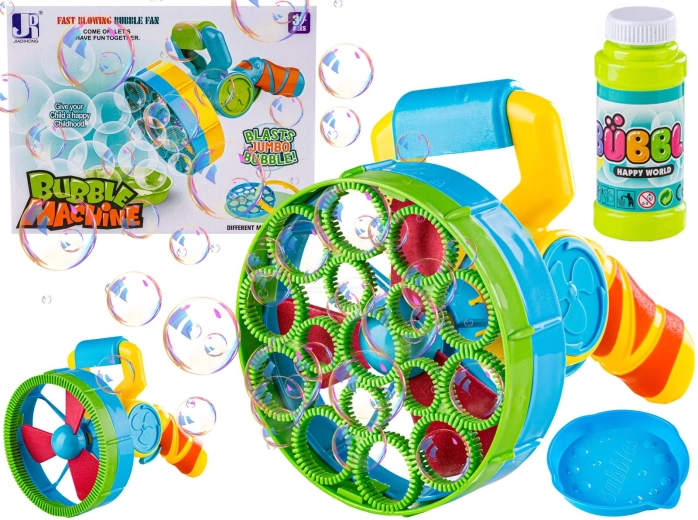 Machine automatique à bulles de savon avec ventilateur et recharge – 1 pièce