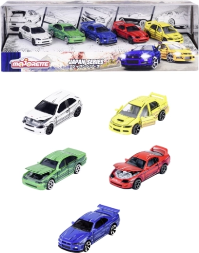 Majorette Japan Series – coffret de 5 voitures miniatures en métal 1:64