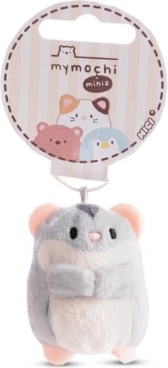 Porte-clés Nici MyMochi hamster Shai gris 5 cm