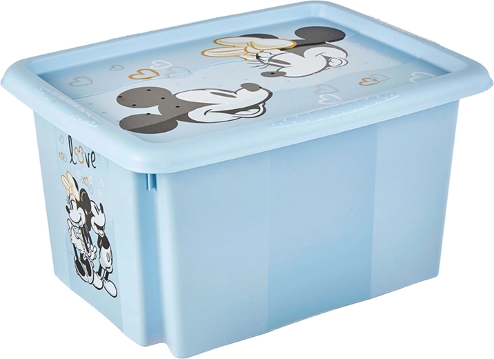 Boîte de rangement avec couvercle Mickey 15 l