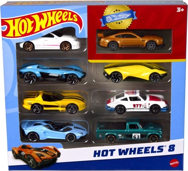Set de 8 petites voitures HOT WHEELS