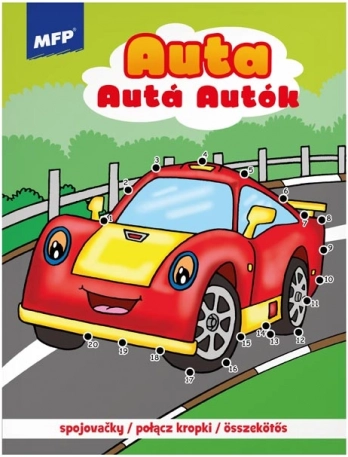 Livre de coloriage et points à relier Cars 2, 210 × 276 mm, 32 pages