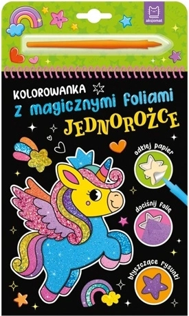 Livre de coloriage avec feuilles magiques – Licornes
