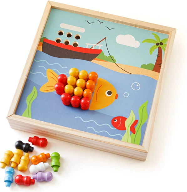 Mosaïque en bois Plage BIGJIGS TOYS