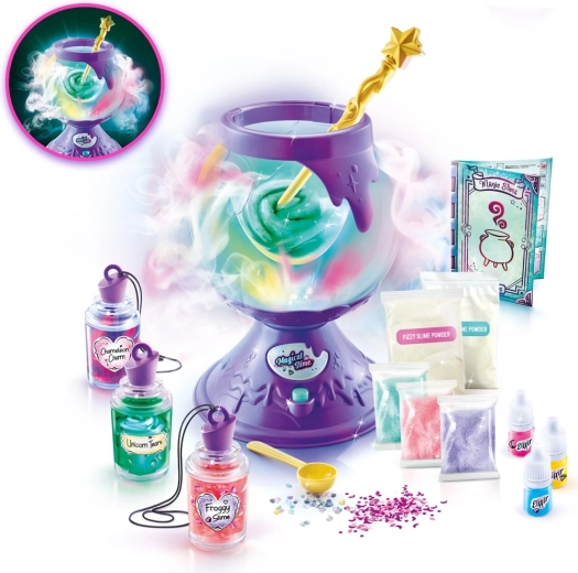 Chaudron magique avec lumière et brume