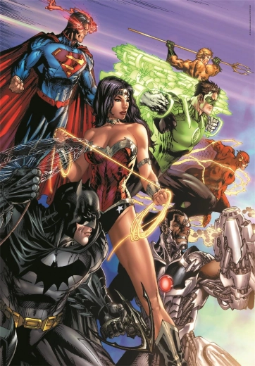 Puzzle 1000 pièces Compact DC Comics Ligue de la justice (Justice League)