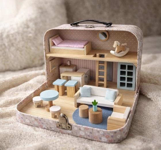 Maison cachée dans une valise