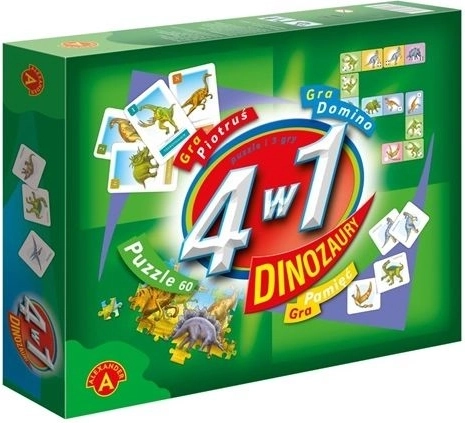 4 en 1 : jeux et puzzle Dinosaures