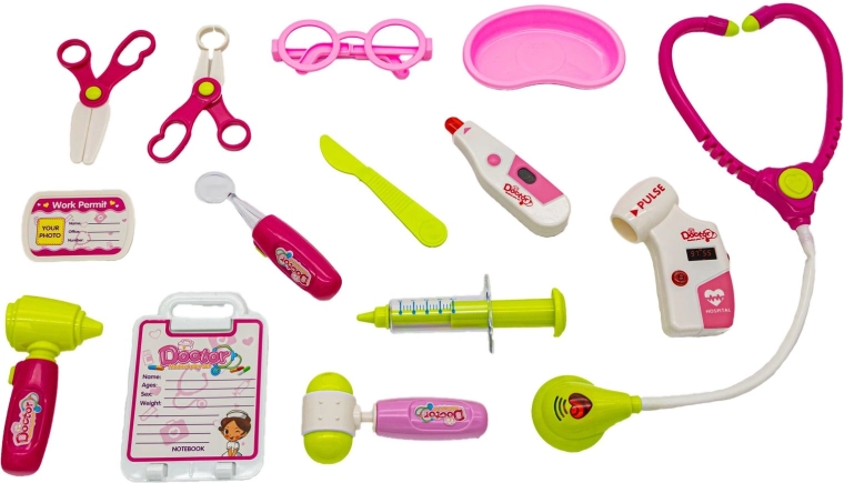 Nombreux accessoires de docteur pour un jeu réaliste