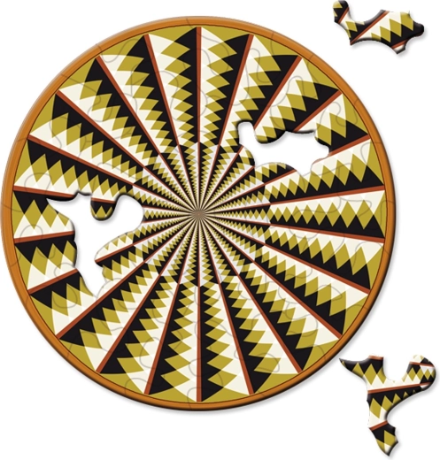 Puzzle rond CURIOSI Picoli Manège 33 pièces
