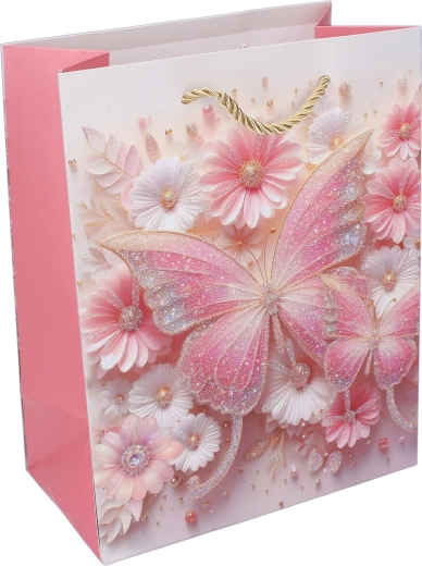 Motif papillon scintillant pour une présentation spectaculaire