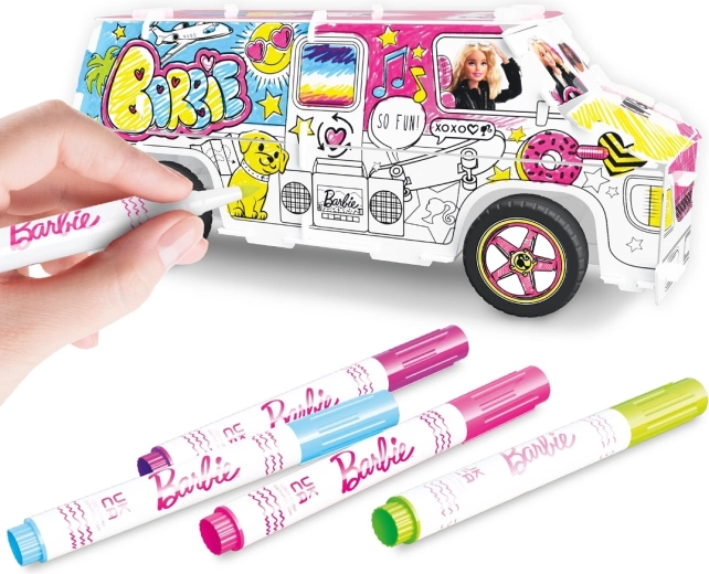 Colorie et décore ton propre camping-car Barbie
