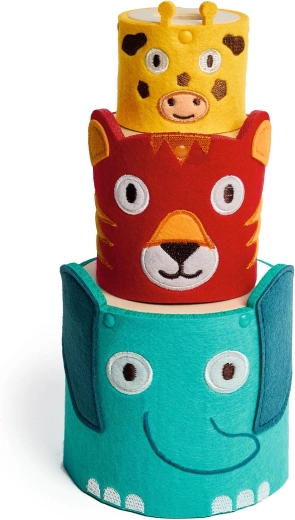 Trois animaux pour construire une tour