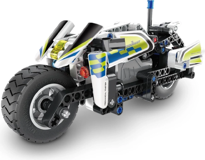 Moto de police détaillée