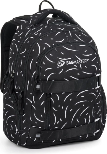 Bagmaster Nomad 25 sac à dos étudiant noir et blanc