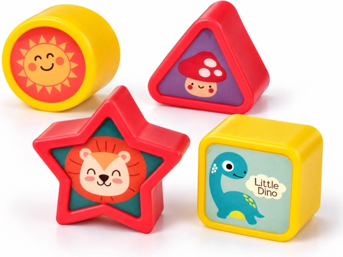 Jeu sensoriel avec des chiffres et des formes