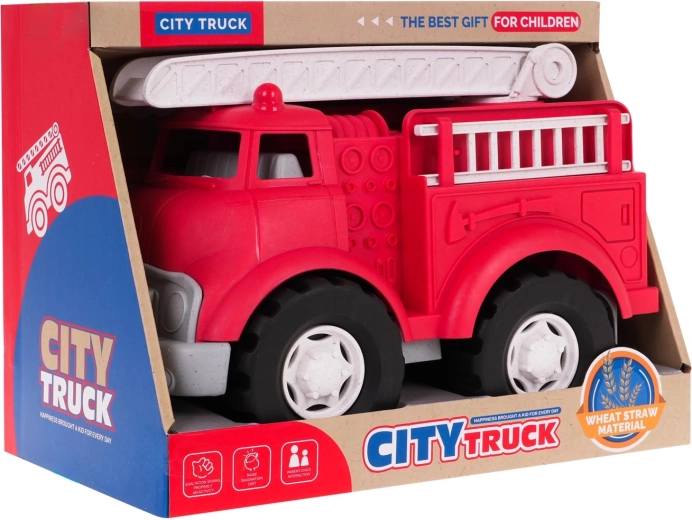 Camion de pompiers éco en bioplastique avec échelle rotative