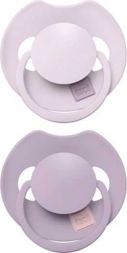 Sucette en silicone dynamique PRIME 18m+ 2 pcs lilas/violet