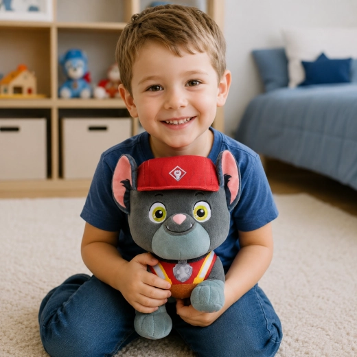 Un grand compagnon en peluche