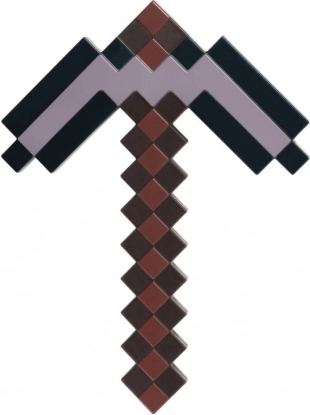 pioche netherite minecraft en plastique 42 cm