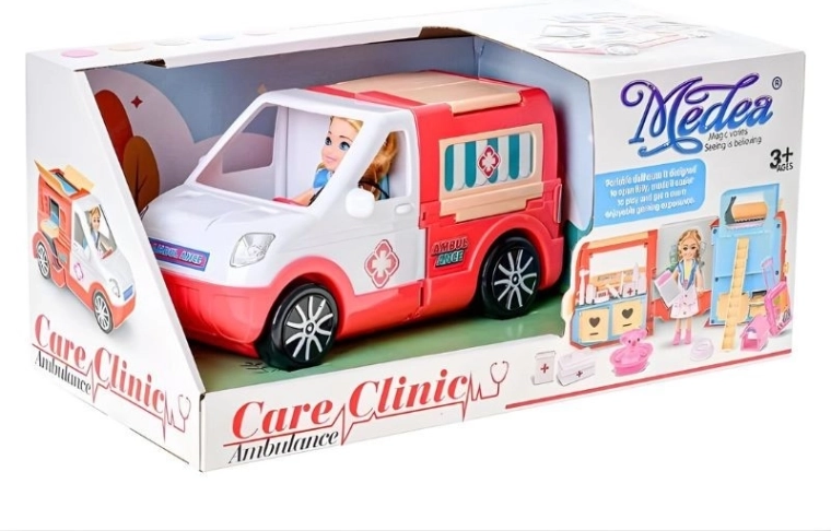 Ambulance dépliable avec roues mobiles