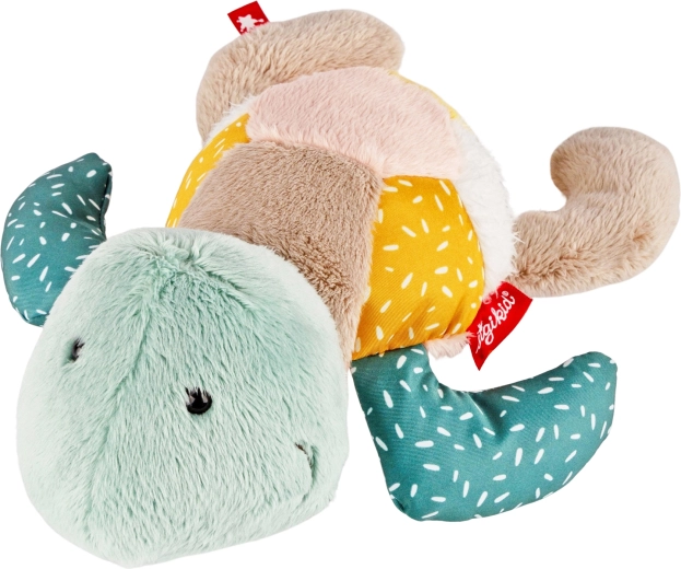 Sigikid tortue en peluche patchwork – premier doudou pour bébé