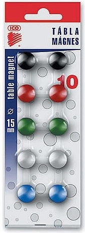 Aimants 15 mm, lot de 10 pcs