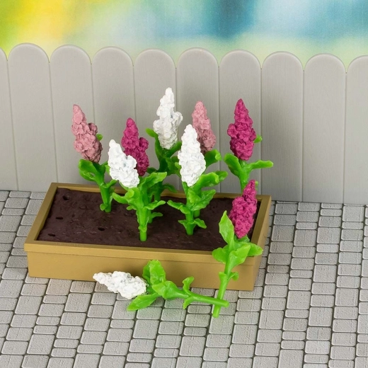 Jardinière fleurie et fleurs pour mettre en scène des décors