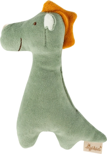 Sigikid premier doudou petit dragon avec hochet 14 cm