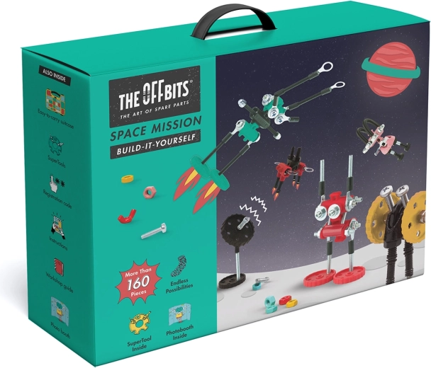 Boîte portable avec poignée et 160+ pièces