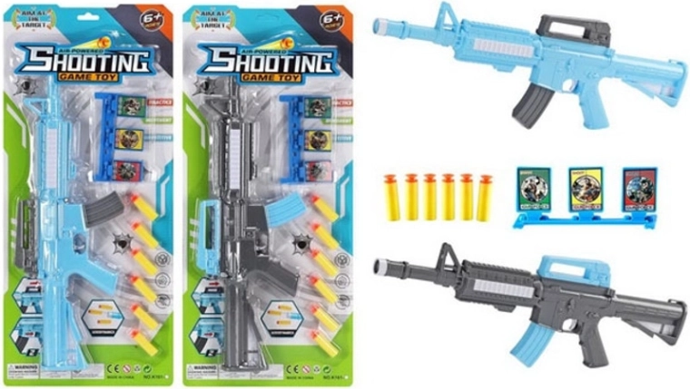 Fusil pour enfants à balles souples avec fléchettes et cibles