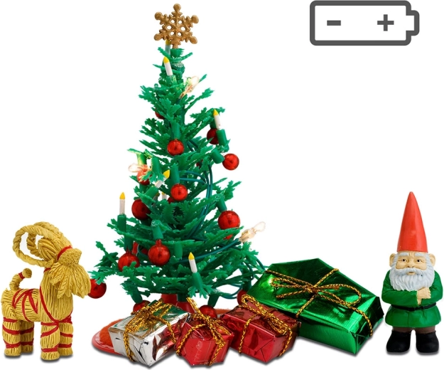 Ensemble de décorations de Noël Lundby pour maison de poupées