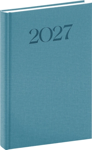 Agenda quotidien Notique Biella 2027 bleu 15 × 21 cm