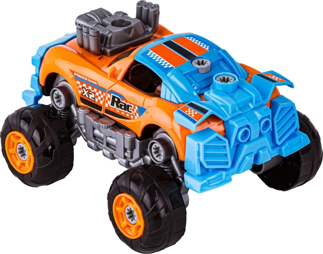 Transformation 3-en-1 : voiture de sport et monster truck