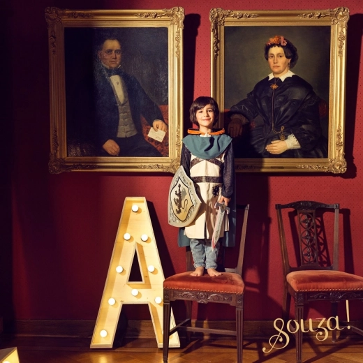 Souza! costume d’enfant chevalier Geoffrey (3–4 ans, 98–104 cm)