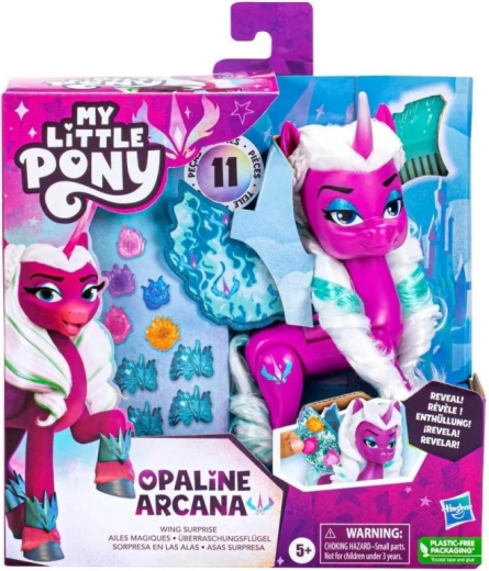 Figurine poney violette My Little Pony avec ailes Opaline Arcana